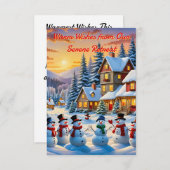 Ein Winterwunderland Einladung (Vorne/Hinten)