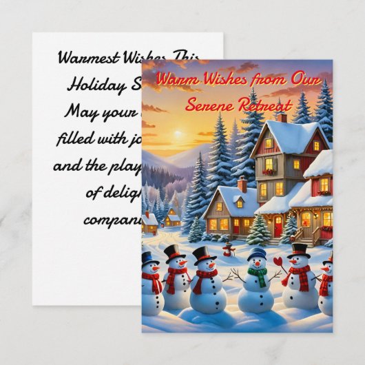 Ein Winterwunderland Einladung (Vorne/Hinten)