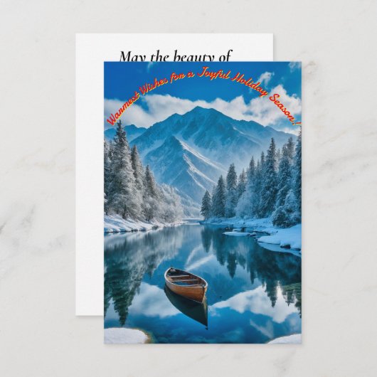 Ein Winterwunderland Einladung (Vorne/Hinten)