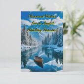 Ein Winterwunderland Einladung (Stehend Vorderseite)