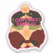 ein winzig kleiner Typ! Aufkleber (Vorderseite)