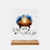 Ein winziger Funken eine Welt der Lichtmanger Weih Acrylschild (Vorderseite)