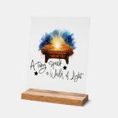 Ein winziger Funken eine Welt der Lichtmanger Weih Acrylschild (Winkel)