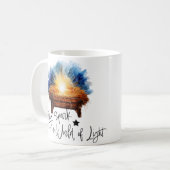 Ein winziger Funken eine Welt der Lichtmanger Weih Kaffeetasse (Vorderseite Links)