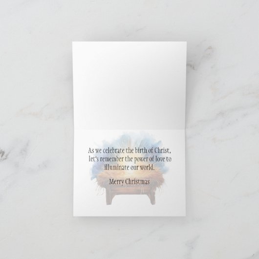 Ein winziger Funken eine Welt der Lichtmanger Weih Karte (Innenseite)