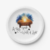 Ein winziger Funken eine Welt der Lichtmanger Weih Pappteller (Vorderseite)