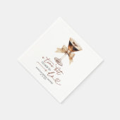 Ein winziges bisschen näher zu "Ja, ich will"-Cock Serviette (Ecke)