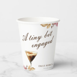 Ein winziges Espresso Martini-Brautparty Pappbecher