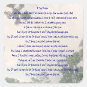 Ein winziges Gebetskleber Quadratischer Aufkleber (Vorderseite)