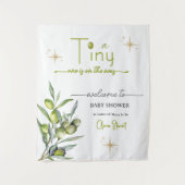 Ein winziges Schild ist unterwegs Wandteppich (Vorderseite)