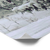 Ein winziges Snowflake-Gedicht, Winterlandschaft Poster (Ecke)