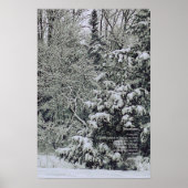 Ein winziges Snowflake-Gedicht, Winterlandschaft Poster (Vorne)