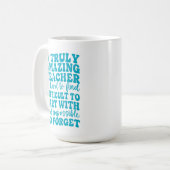 Ein wirklich außergewöhnlicher Lehrer ist schwer z Kaffeetasse (Vorderseite Links)