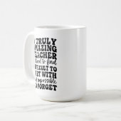 Ein wirklich außergewöhnlicher Lehrer ist schwer z Kaffeetasse (Vorderseite Links)