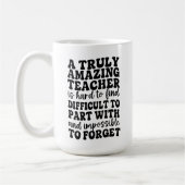 Ein wirklich außergewöhnlicher Lehrer ist schwer z Kaffeetasse (Links)