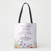 Ein wirklich großartiger Chef Blumenstrauß für Fra Tasche (Vorderseite)