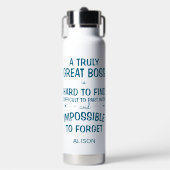 Ein wirklich großartiger Chef personalisierter Bec Trinkflasche (Vorderseite)