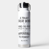 Ein wirklich großartiger Chef personalisierter Bec Trinkflasche (Vorderseite)