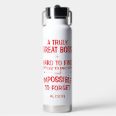 Ein wirklich großartiger Chef personalisierter Bec Trinkflasche (Vorderseite)
