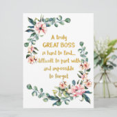 Ein wirklich großartiger Chef Wertgutschein Boss D Karte (Stehend Vorderseite)