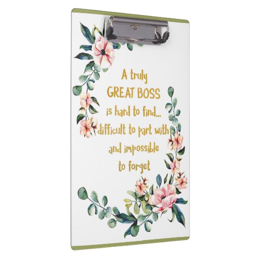 Ein wirklich großartiger Chef Wertgutschein Boss D Klemmbrett (Rechts)