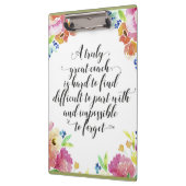 Ein wirklich großartiger Coach Kostenvoranschlag C Klemmbrett (Links)