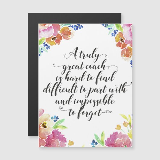 Ein wirklich großartiger Coach Kostenvoranschlag C Magnetkarte (Vorne/Hinten)