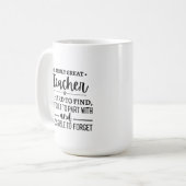 Ein wirklich großartiger Lehrer Kaffeetasse (Vorderseite Links)