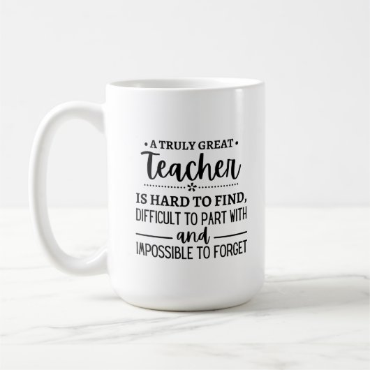 Ein wirklich großartiger Lehrer Kaffeetasse (Links)