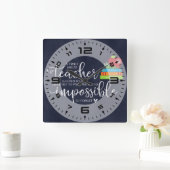 Ein wirklich großartiger Lehrer Quadratische Wanduhr (Zuhause)