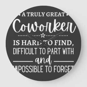 Ein wirklich großartiger Mitarbeiter Große Wanduhr