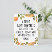 Ein wirklich großartiger Mitarbeiter Postkarte (Stehend Vorderseite)