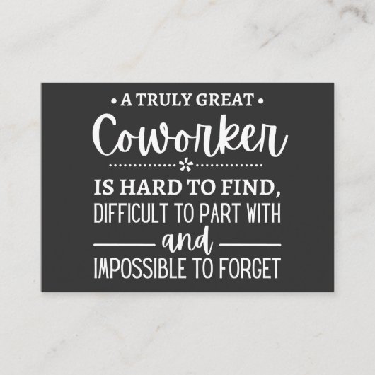 Ein wirklich großartiger Mitarbeiter Visitenkarte (Vorderseite)