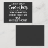 Ein wirklich großartiger Mitarbeiter Visitenkarte (Vorne/Hinten)