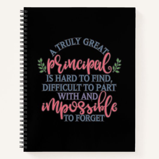 Ein wirklich großartiger Principe ist schwer zu fi Notizblock (Vorderseite)