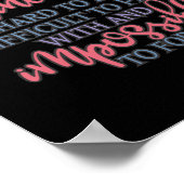 Ein wirklich großartiger Principe ist schwer zu fi Poster (Ecke)