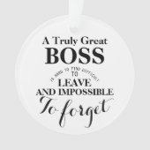 Ein wirklich großartiges Boss-Geschenk Ornament (Vorderseite)
