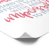 Ein wirklich großartiges, hauptsächlich lustiges S Poster (Ecke)