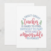 Ein wirklich großartiges Lehrer Funny Sprichwort Feiertagskarte (Vorne/Hinten)