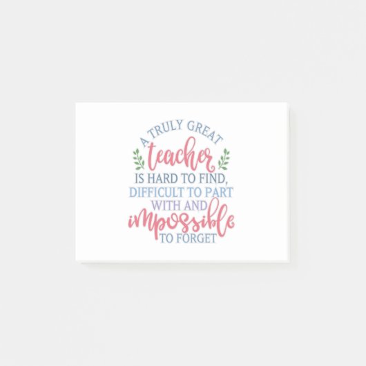 Ein wirklich großartiges Teacher-Funny-Sprichwort Post-it Klebezettel (Vorderseite)