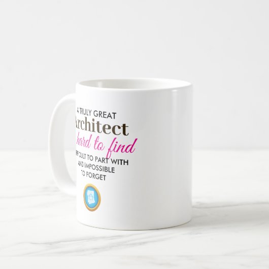 Ein wirklich großer Architekt - Personalisierter N Kaffeetasse (Vorderseite Links)