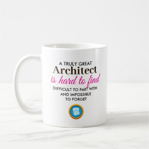 Ein wirklich großer Architekt - Personalisierter N Kaffeetasse