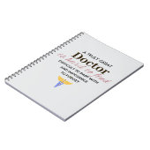 Ein wirklich großer Arzt - Anerkennung Notizblock (Linke Seite)