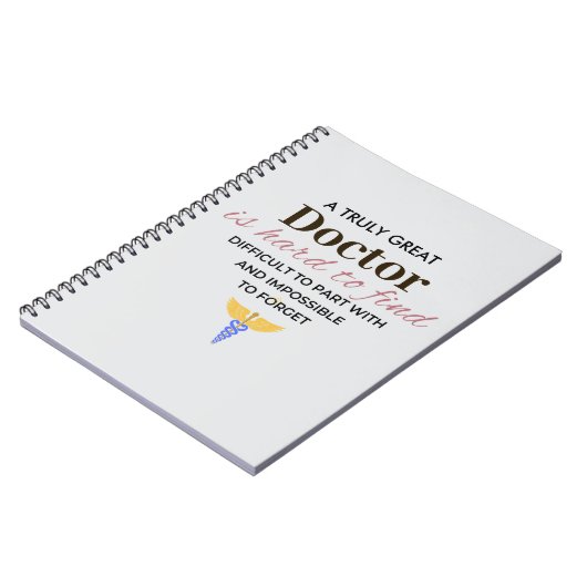 Ein wirklich großer Arzt - Anerkennung Notizblock (Linke Seite)