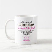 Ein wirklich großer Bibliothekar - Personalisierte Kaffeetasse (Links)