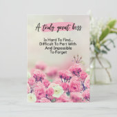 Ein wirklich großer Boss ist schwer zu finden Wert Einladung (Stehend Vorderseite)