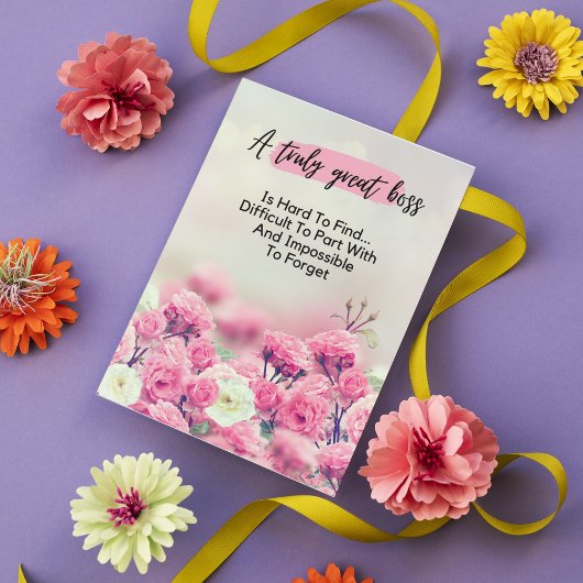 Ein wirklich großer Boss ist schwer zu finden Wert Einladung