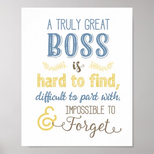Ein wirklich großer Boss Poster (Vorne)