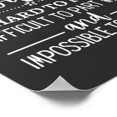 Ein wirklich großer Coach ist schwer zu finden Poster (Ecke)