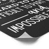 Ein wirklich großer Coach ist schwer zu finden Poster (Ecke)